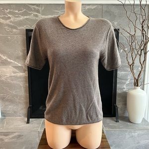 T by Alexander Wang knit shirt sleeved top size xs